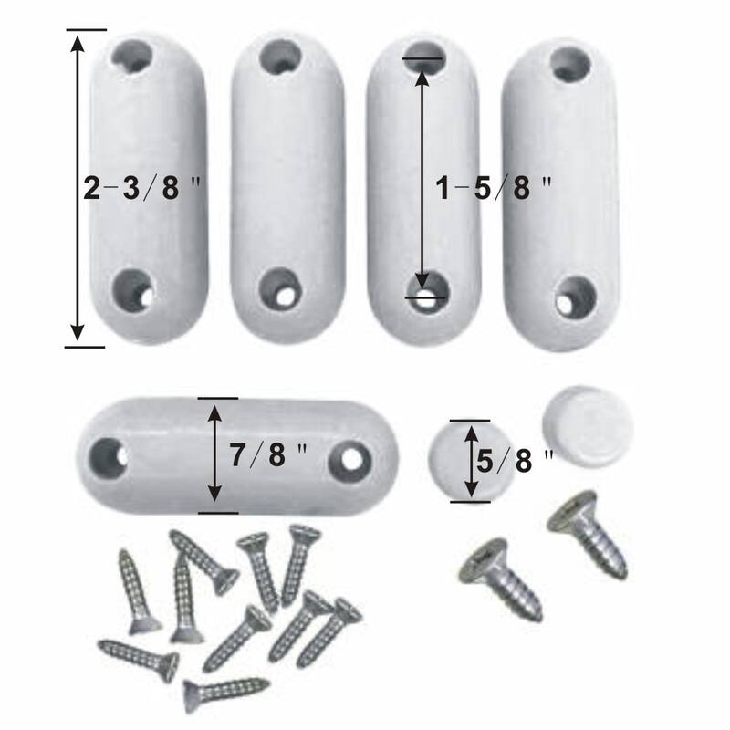 Toilet Seat Bumpers 7 Rubber Replacement White Silicone Safety Bumper Caps Tips Shock Absorbing Seat Renovators Supply - White