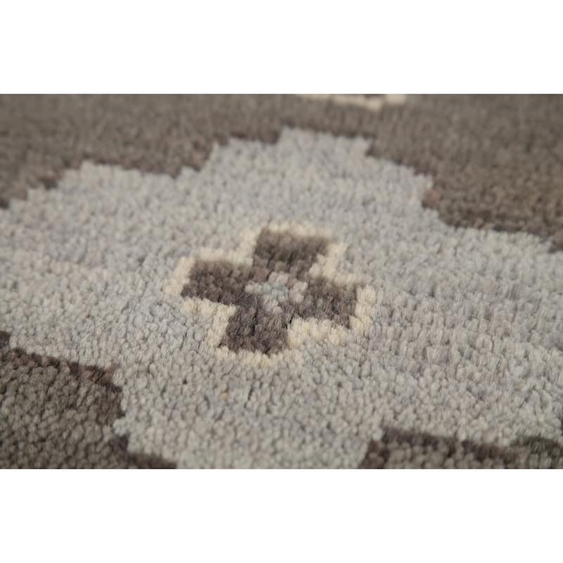 Transitional Oushak Area Rug Hand-Knotted Wool Carpet - 8'2" x 9'10"