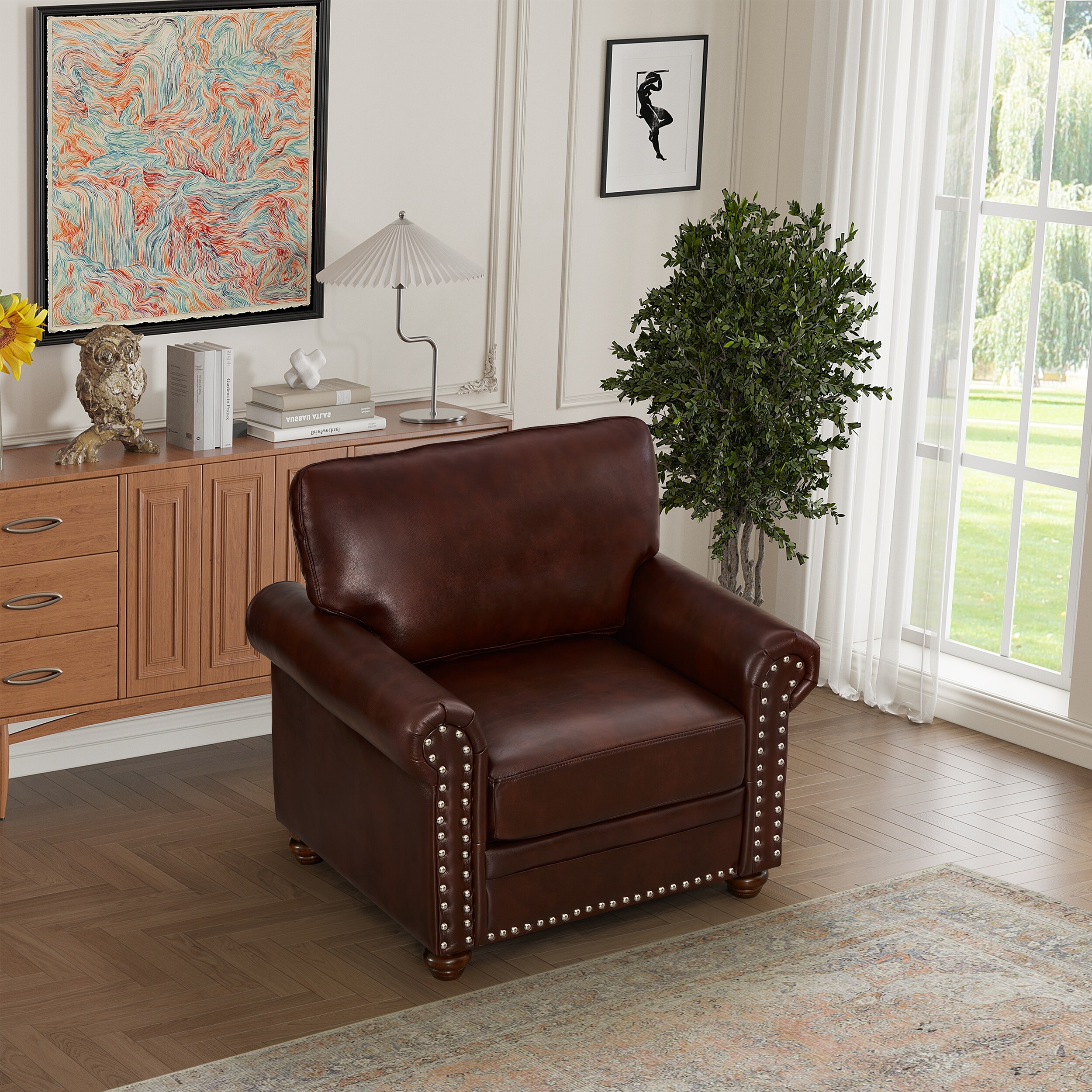 Burgundy club shop chair