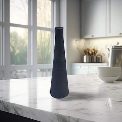 Terracotta Accent Vase - 15" - Black