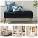 preview thumbnail 15 of 137, HULALA HOME Neptunus Modern 45.5" W Velvet Bedroom Storage Bench for End of Bed with Nailhead Trim