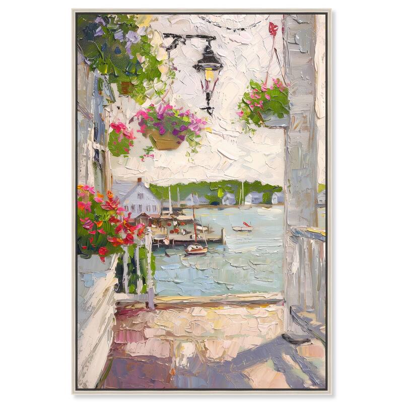 Harbor Hideaway II Canvas by Art Remedy - Silver - 36" x 54"