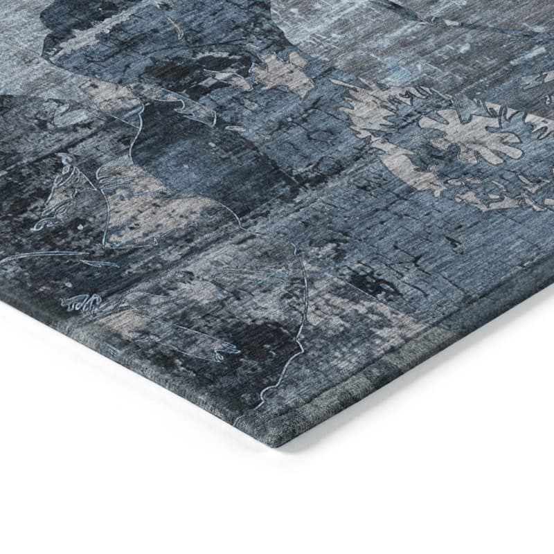 Lato Modern Art-Inspired Weather Resistant Classic Meets Modern Runner Outdoor Rug