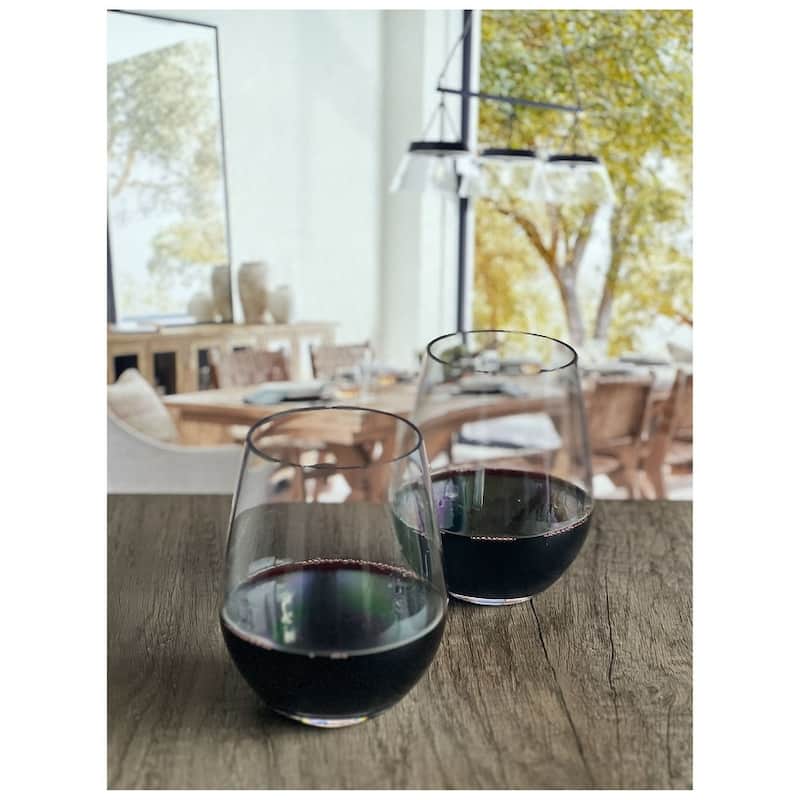 Oval Halo Tritan Glasses Drinking Set of 4
