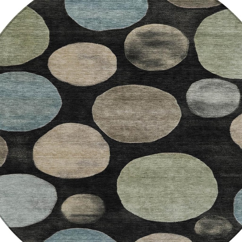 HomeRoots Geometric Transitional Rectangle Outdoor Rug