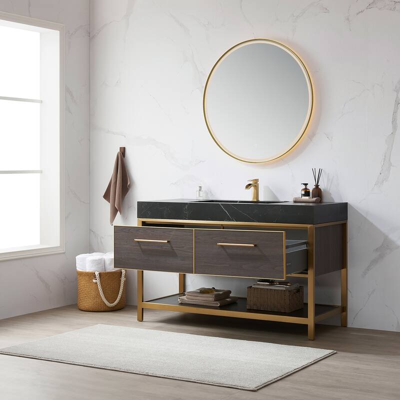 Segovia Bath Vanity with Sintered Stone Top