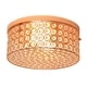 preview thumbnail 14 of 40, Silver Orchid Bergman 12-inch Elipse Round Flushmount