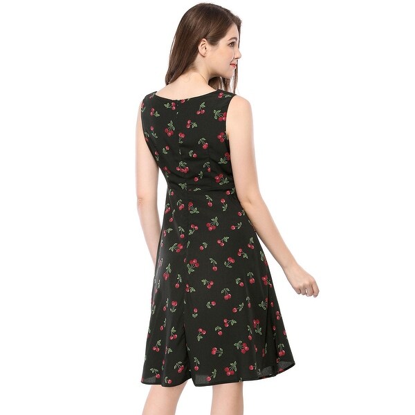 vintage print dress