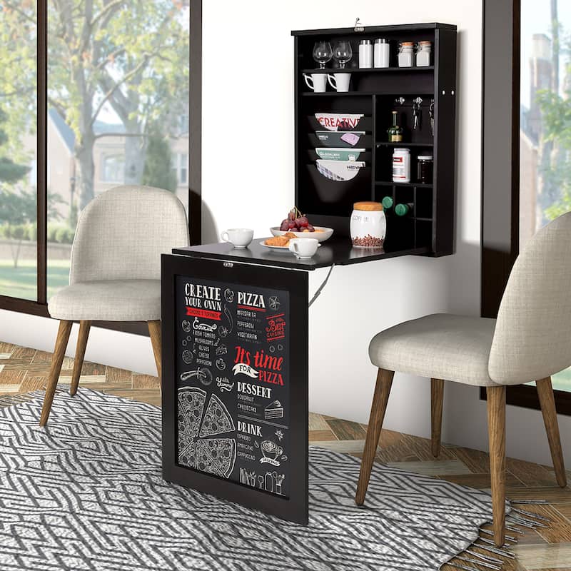 Multi-Functional Wall Mounted Table Fold Out Convertible Desk