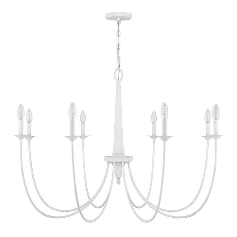 Stonecrest 8-Light Chandelier - Bisque White