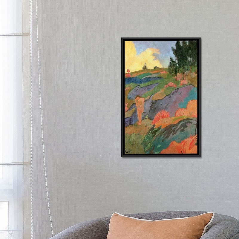 iCanvas "Breton Eve or, Melancholy, c.1890 " by Paul Serusier Framed Canvas Print