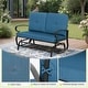 preview thumbnail 5 of 38, Nista 2 Person Outdoor Patio Glider Garden Bench Rocker Chair by Havenside Home