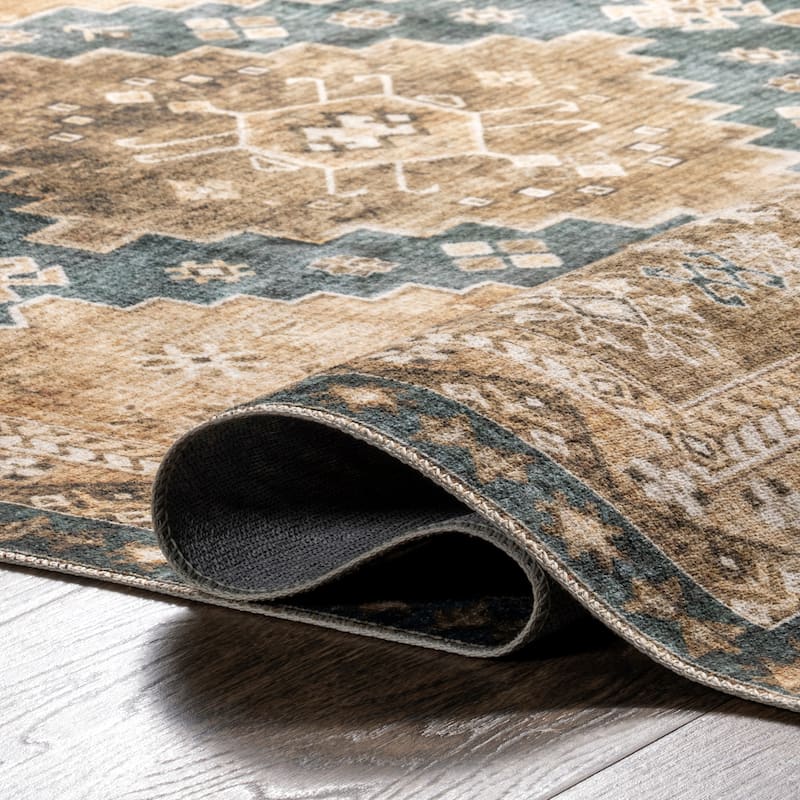 Jessamine Geometric Machine Washable Area Rug