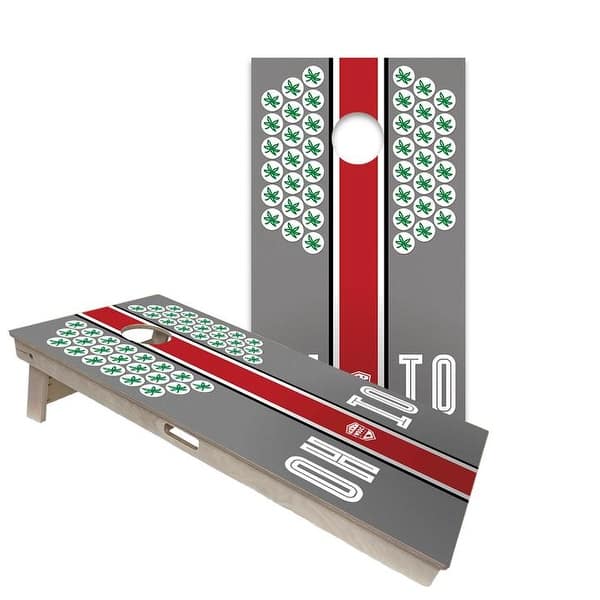slide 2 of 6, Ohio State Buckeyes Regulation 2x4 Cornhole Board Set All-Weather - Include Carrying Case