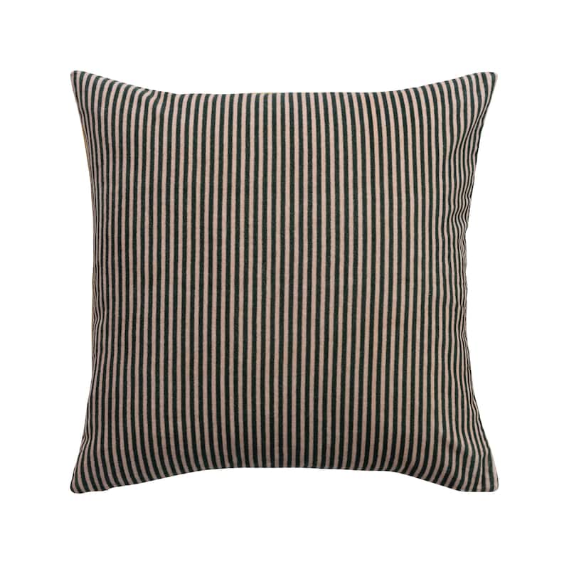 Cotton Velvet Printed Pillow with Design and Tufting