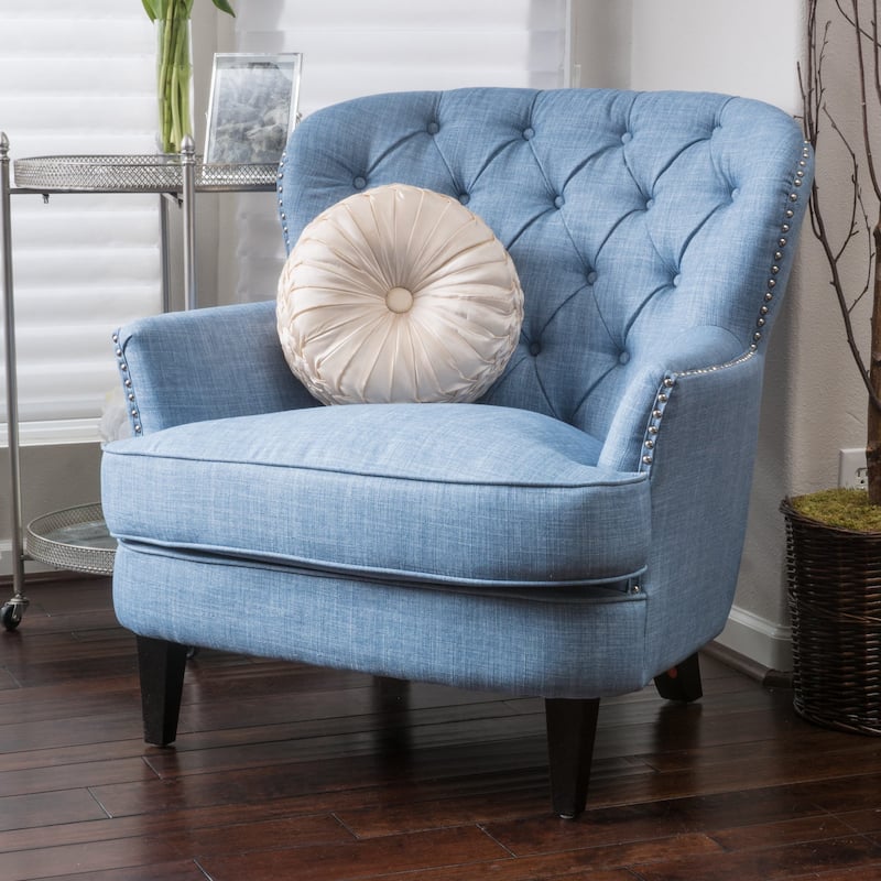 Tafton Tufted Oversized Fabric Club Chair by Christopher Knight Home - 33.50" L x 35.00" W x 34.50" H