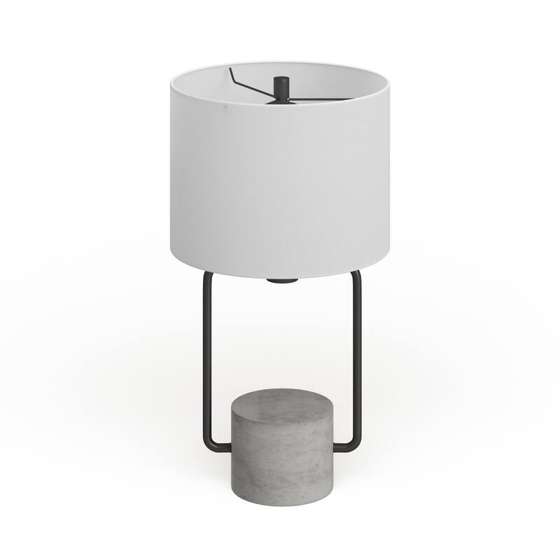 Howland Table Lamp Blackened Bronze and Concrete