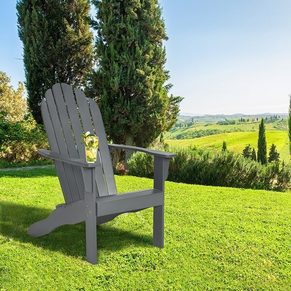 Adirondack Chair Outdoor Wooden Chair for Patio Garden Furniture