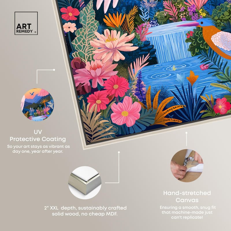 Waterfall Haven Canvas by Art Remedy