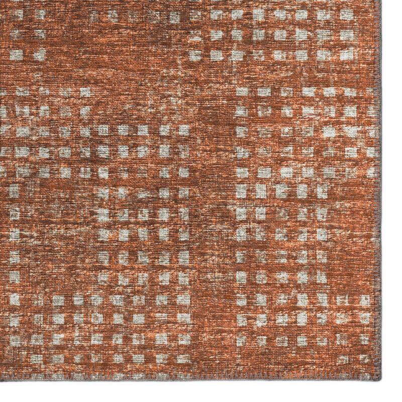 Indoor/ Outdoor Eleanor Modern Houndstooth Washable Rug