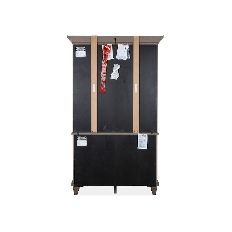 Magnussen Home Lancaster Dovetail Grey Dining Cabinet - 48''W x 18''D x 80''H