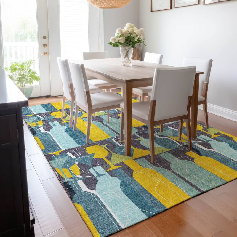 Premium Washable Super Soft Wine and Cocktail Mayfield Rug
