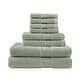 preview thumbnail 111 of 130, Madison Park Signature 800GSM Ultra-Soft 100% Cotton Absorbent Towel Set 8-Piece - Sage Green