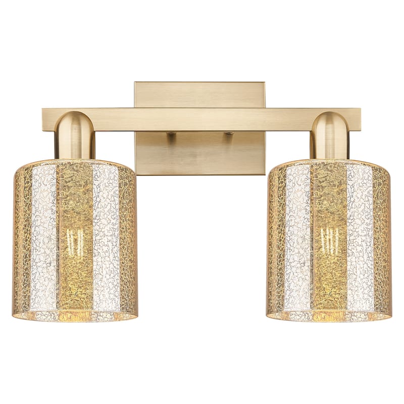 Innovations Lighting 716-2W-11-16 Cobbleskill Vanity Cobbleskill 2 - Champagne Bronze / Mercury