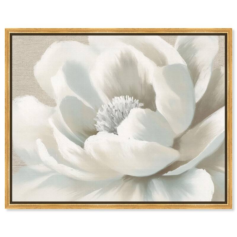 Silken Sepal II Canvas by Art Remedy - Gold - 24" x 20"