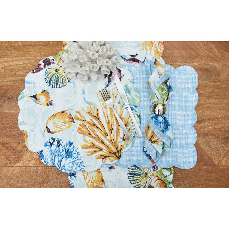 Makena Beach Placemats Set of 6, 13" x 19"