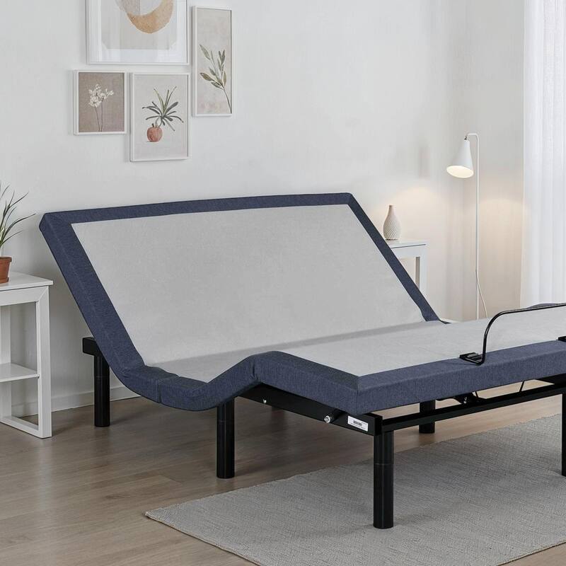 Twin XL Size Steel Adjustable Platform Bed Base with Head/Foot Adjustment and Bluetooth Control
