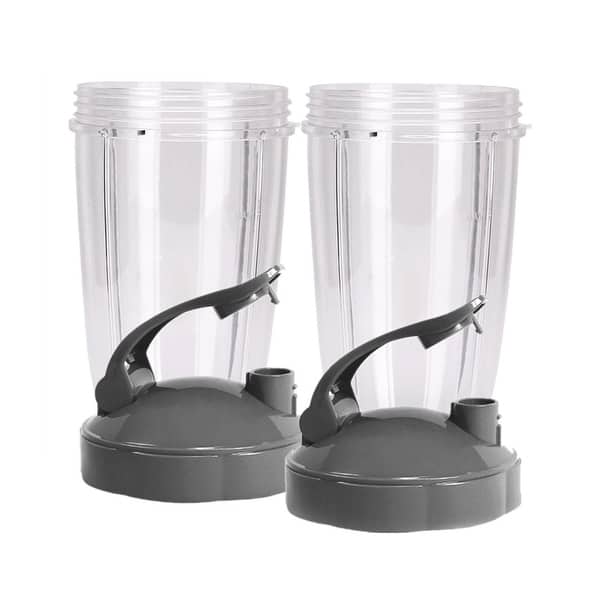 Blendin Flip Top to Go Lid with 24oz Tall Cup for Nutribullet (2 Pack) - 14772164