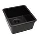 preview thumbnail 3 of 35, Lexicon Drop-In Quartz 16 Inch Single Bowl Kitchen Sink Kit