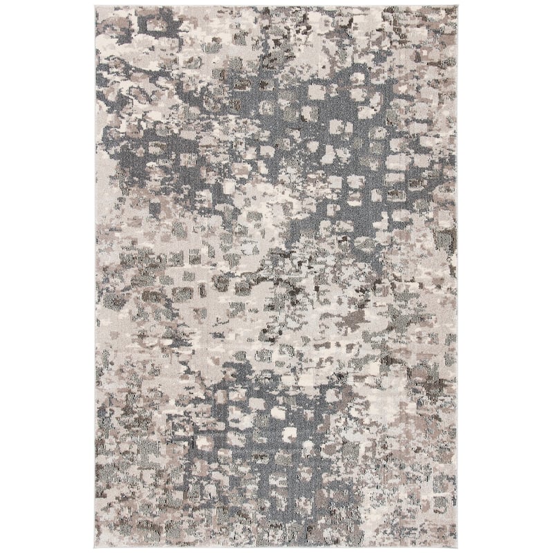 SAFAVIEH Madison Cherie Modern Abstract Watercolor Rug - 5'3" x 7'6" - Grey/Beige