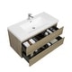 preview thumbnail 116 of 169, CASAINC Floating Bathroom Vanity with Resin Top Basin and Soft Closing Drawers
