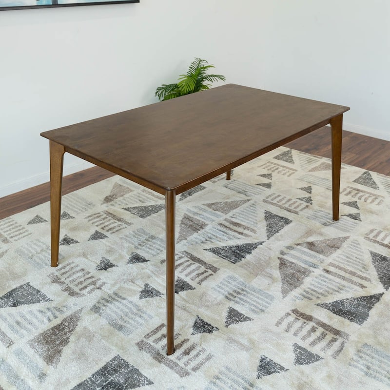 Savana Mid-Century Modern Solid Wood 59-inch Rectangular Dining Table