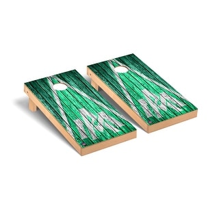 Arkansas Monticello Boll Weevils & Cotton Blossoms Triangle Cornhole Board Set