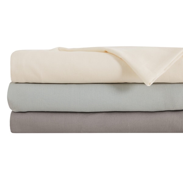slide 2 of 25, TENCEL Lyocell & Linen Blend 4-Piece Sheet Set.