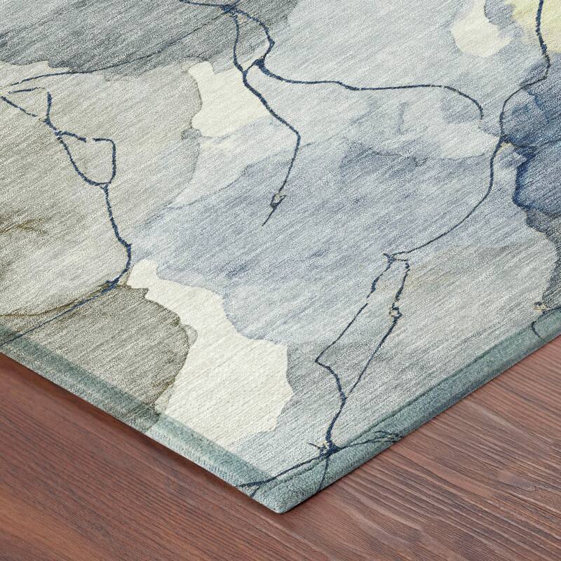 Machine Washable Indoor/ Outdoor Floral Mara Chantille Rug