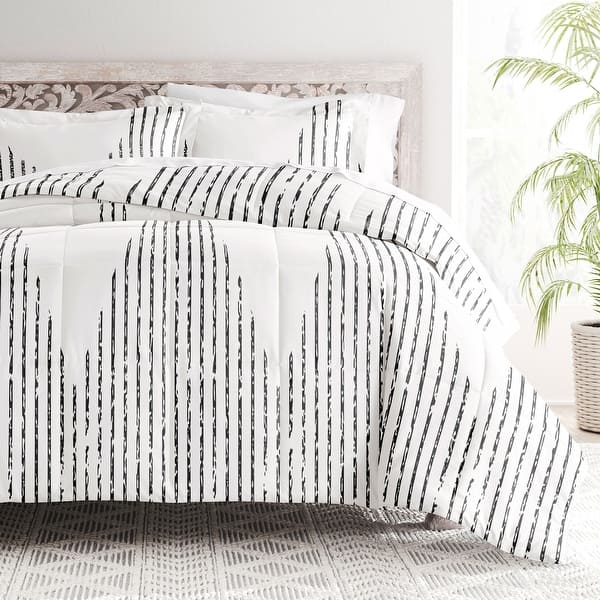 slide 2 of 8, Becky Cameron Ultra Soft Diamond Stripe Down-Alternative Comforter