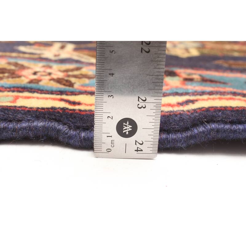 ECARPETGALLERY Hand-knotted Konya Anatolian Dark Navy Wool Rug - 2'9 x 6'9