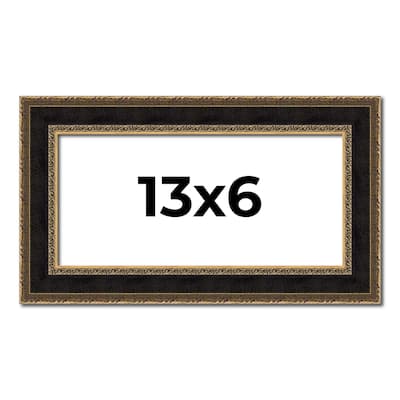 13x6 Frame Gold Antique Vintage Sold Wood Picture Frame | 1.75 Inch
