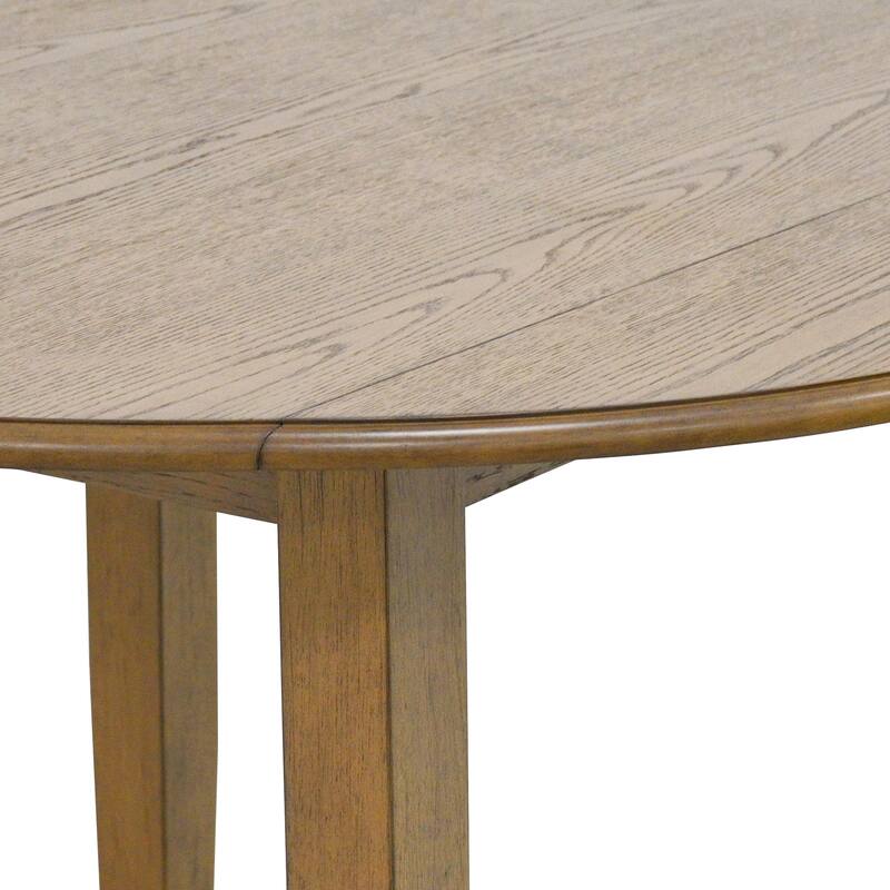 Modern Engineered Wood & Oak Veneer Round Dining Table