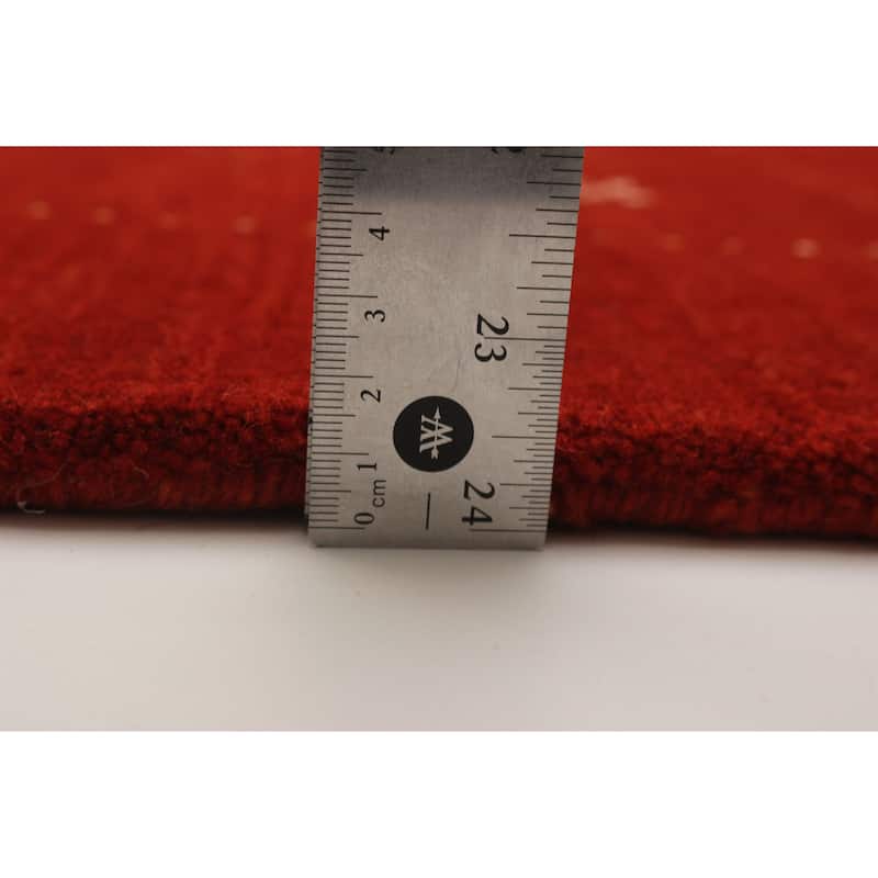 Kashkuli Gabbeh Red Rug 4'6" x 6'6" - 4'6 x 6'6