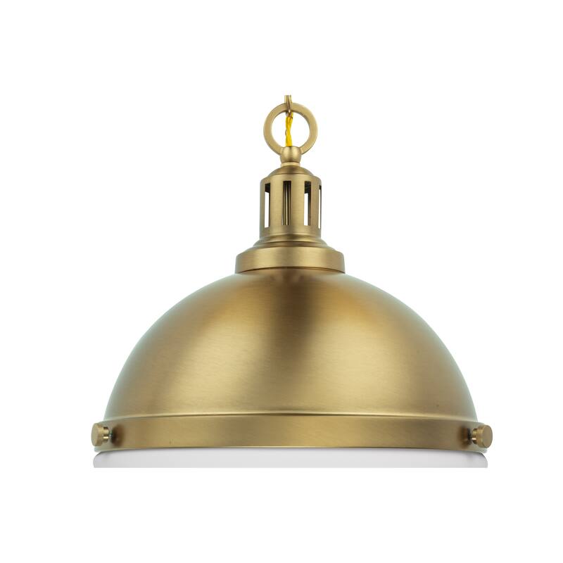 Brio Lighting Aaron - 2 Light Glass & Metal Dimmable Pendant Light