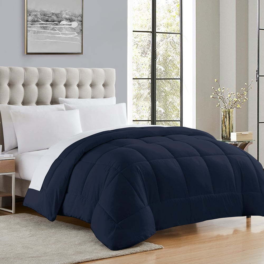 Sweet Home Collection All Season Bed In a Bag Solid Color Comforter & Sheet Set Ultra Soft Bedding