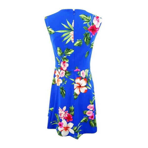 Shop Jessica Howard Women S Plus Size Floral Print Fit Flare