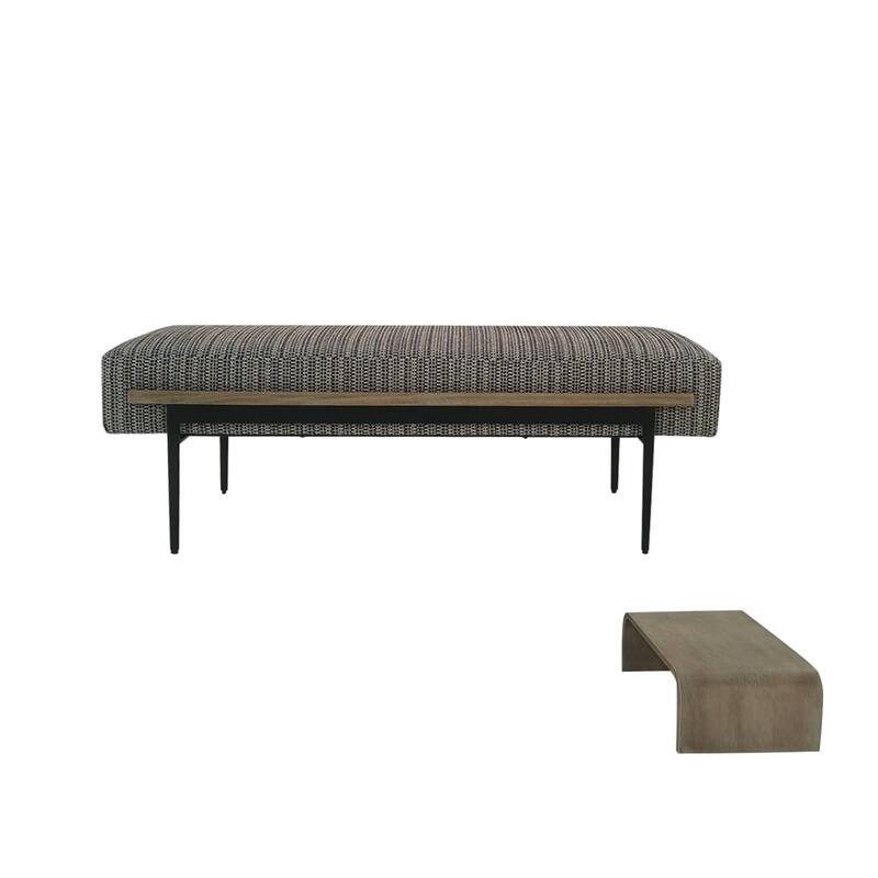 Ottoman with slide tray