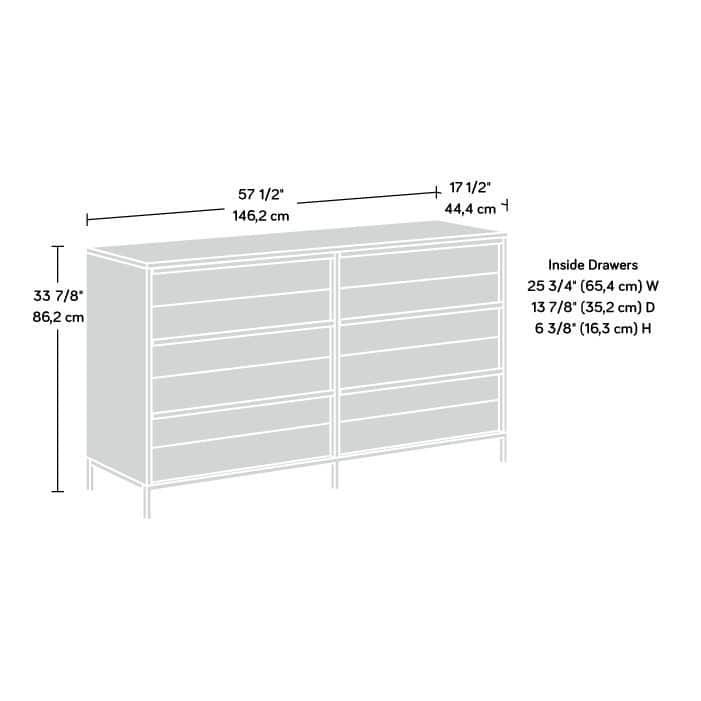 Boulevard Cafe 6 Drawer Dresser