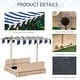 preview thumbnail 30 of 30, Outsunny Kids Sandbox with Cover, Outdoor Wooden Sandbox with Canopy - 41.75" x 41.75" x 47.75"